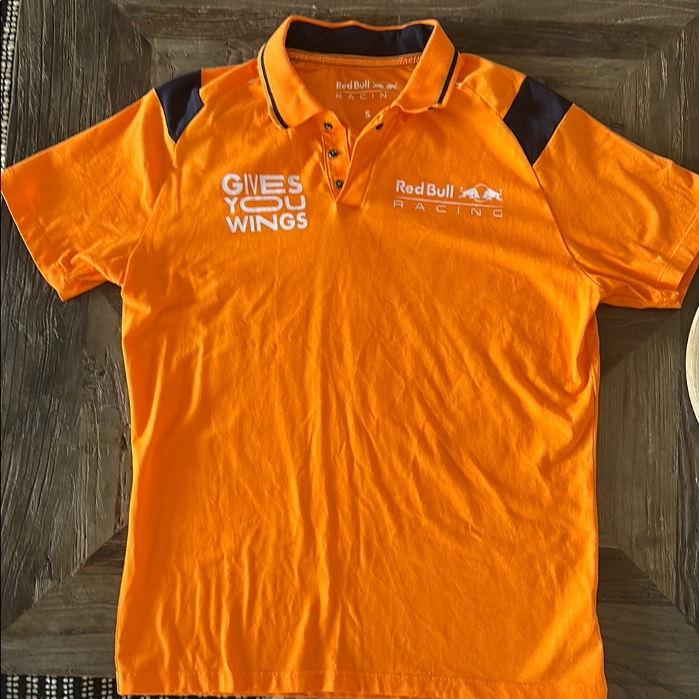 Men's Red Bull Racing S Orange Polo Shirt